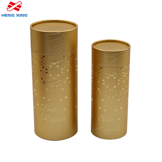 caixa de presente tubular de papelão