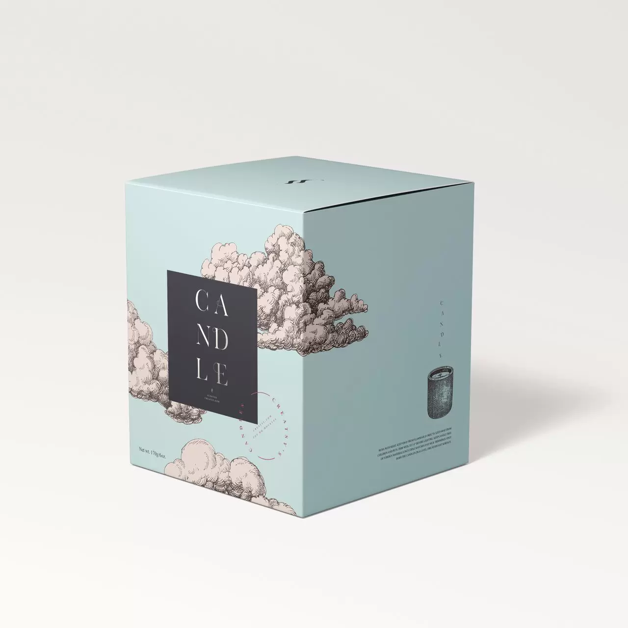  Caixas de velas impressas 