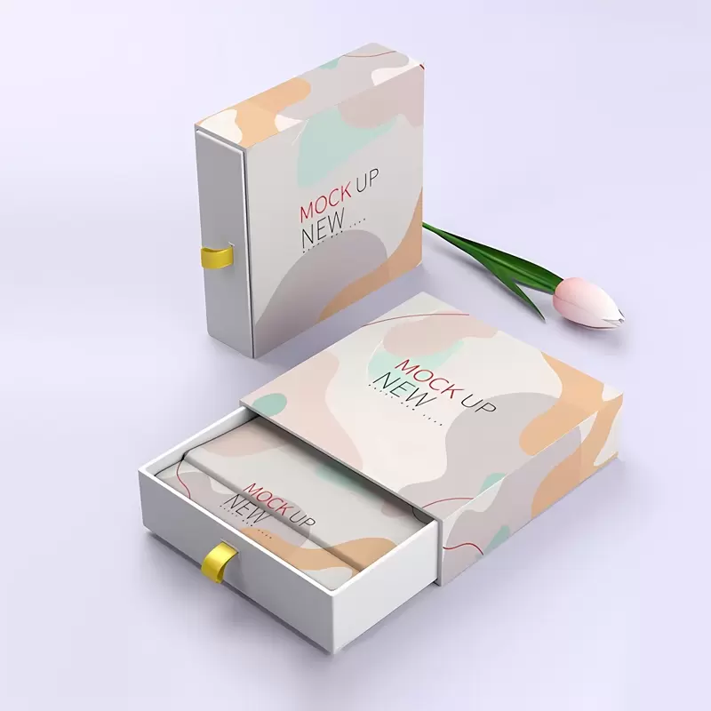 Caixas de presente com gaveta de papelão