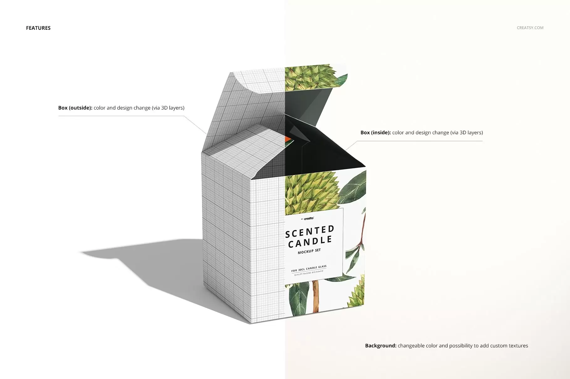  embalagem para caixas de velas