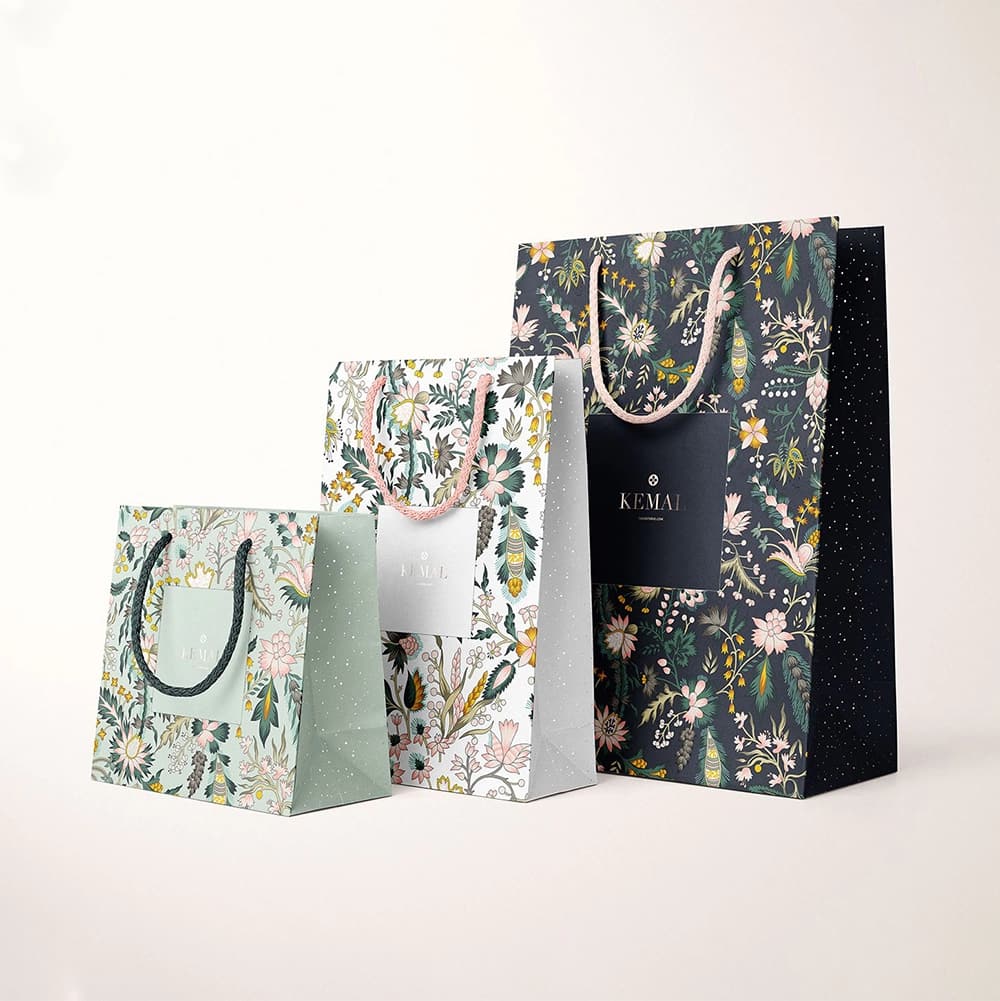  Sacola de papel para presente