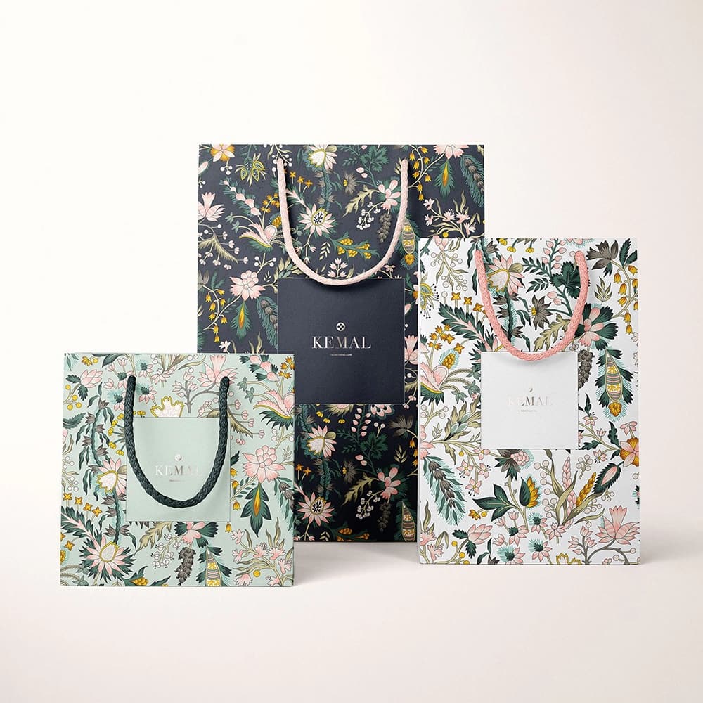  Sacolas de papel impressas 