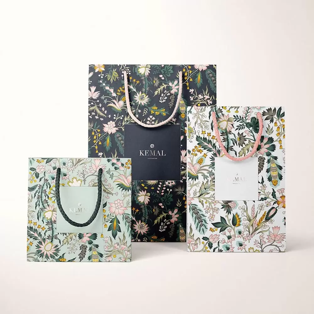  Sacolas de papel impressas 