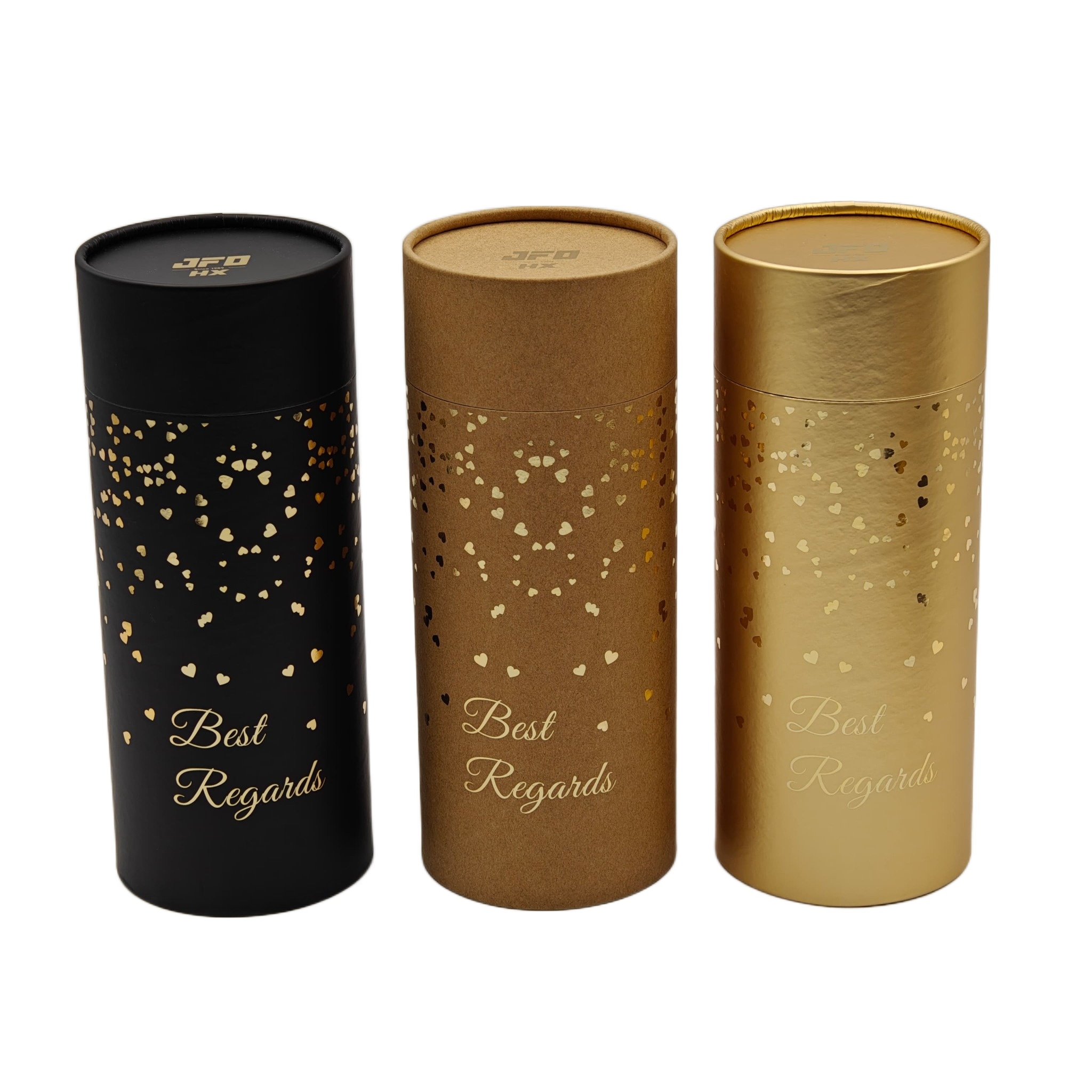 Caixas de papelão cilíndricas personalizadas 