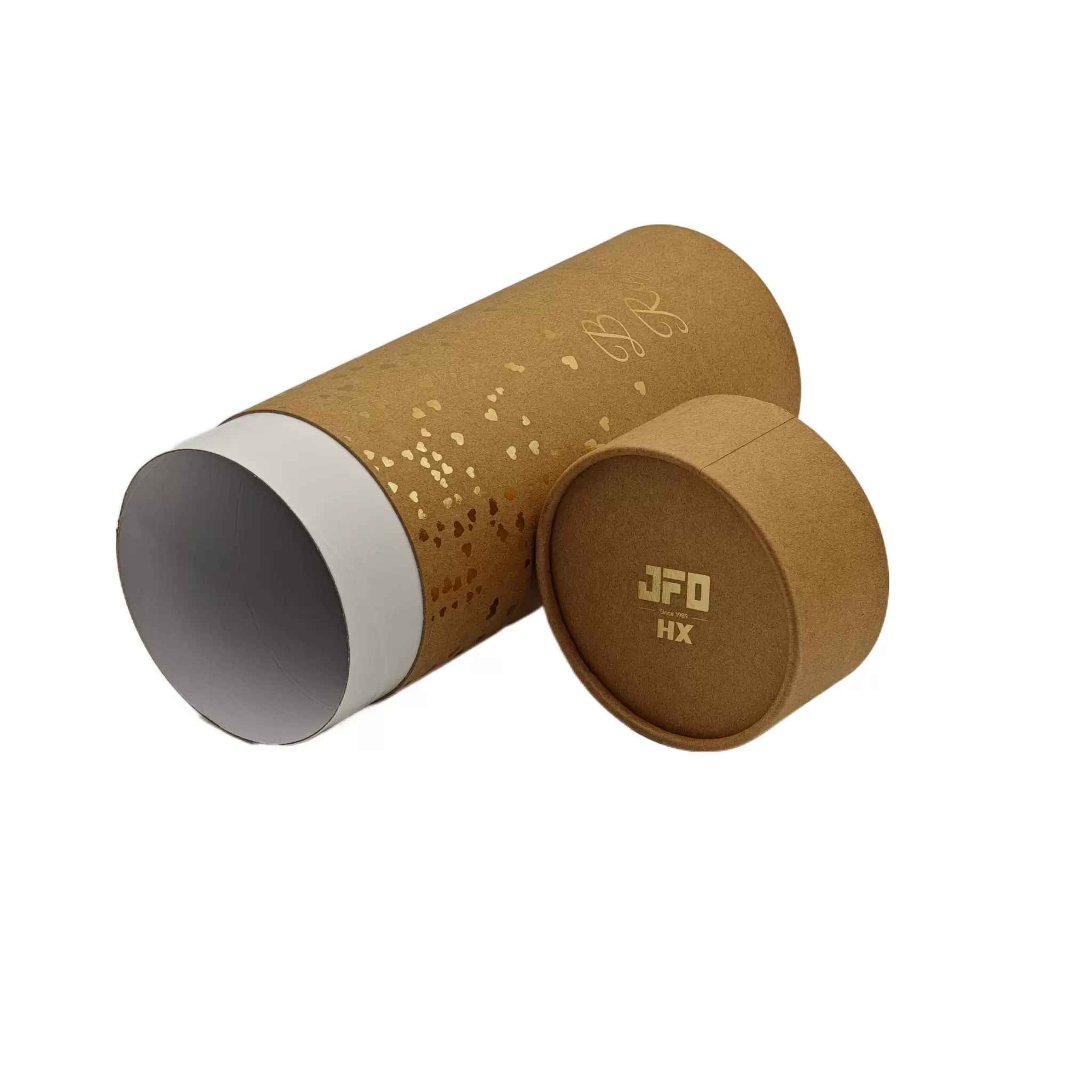 caixa de presente de tubo de papelão caixa de presente de tubo de papelão