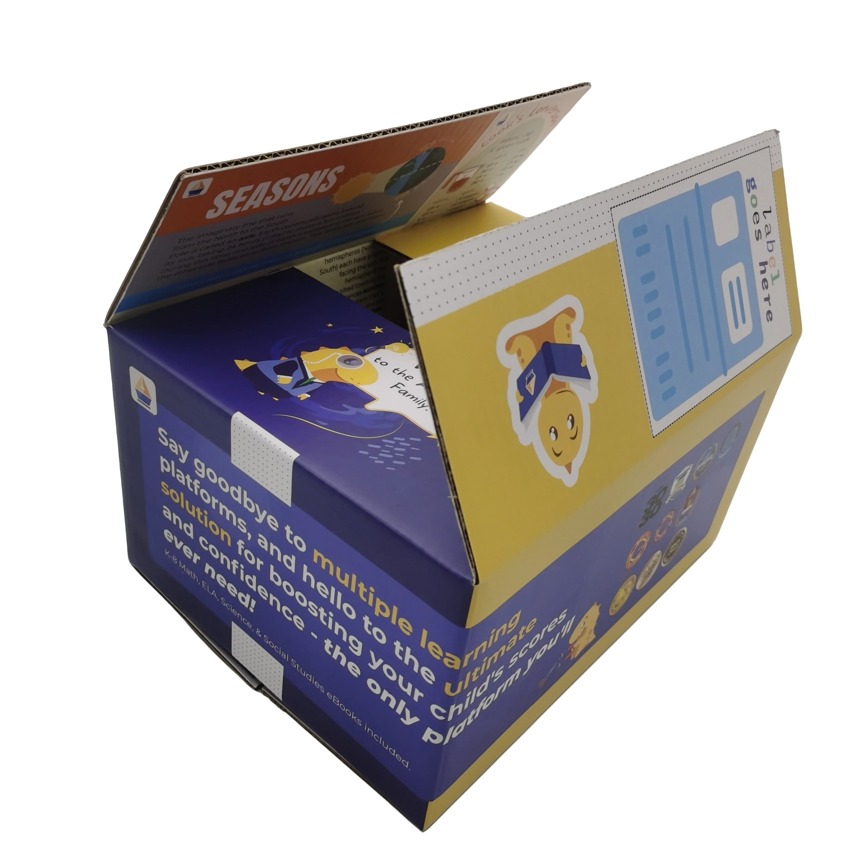  caixas de papelão ondulado 