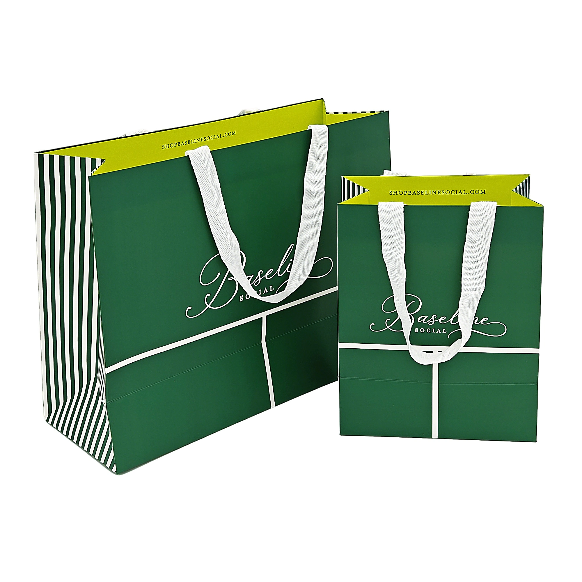  sacolas de compras com logotipo 