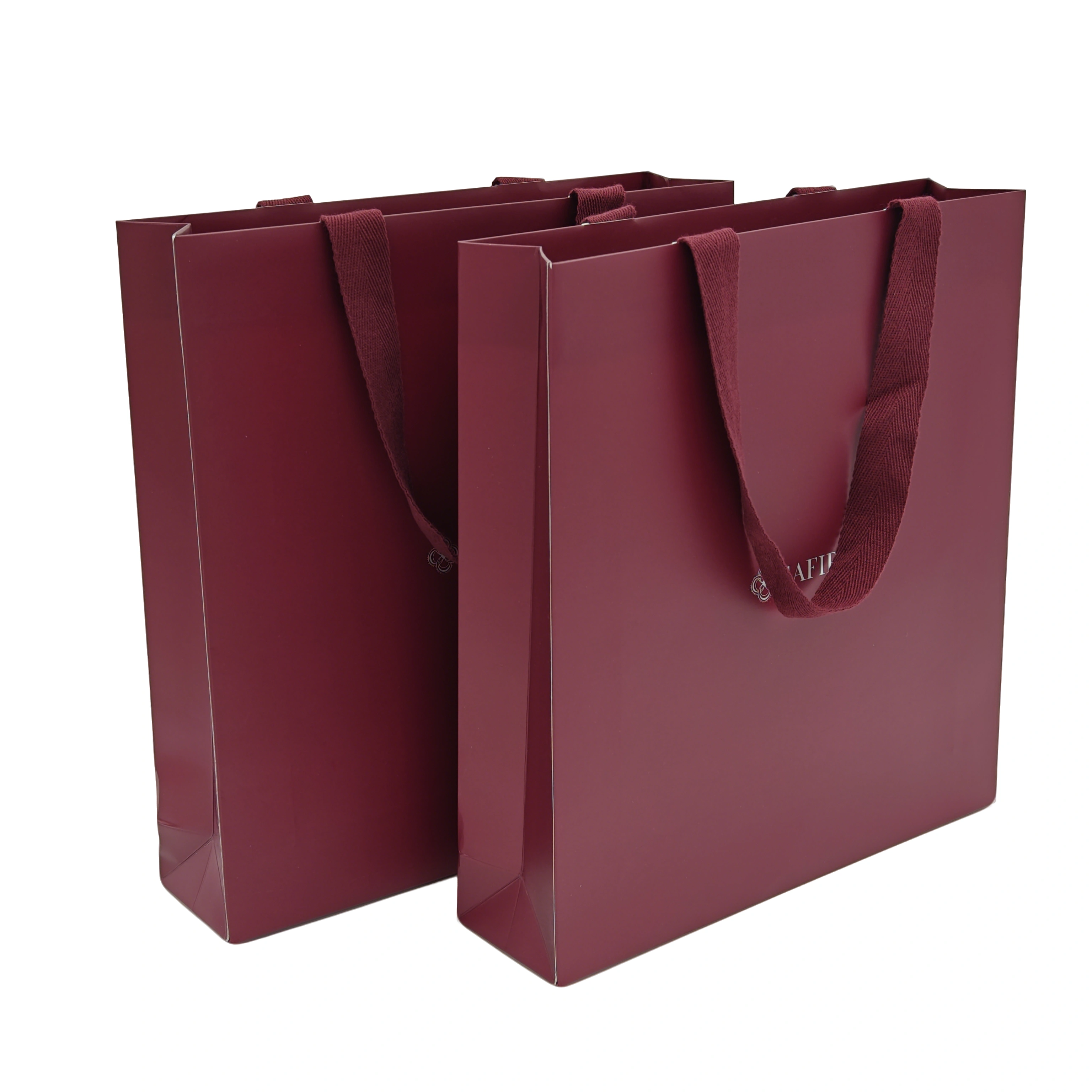  Sacolas de compras com alça de papel 