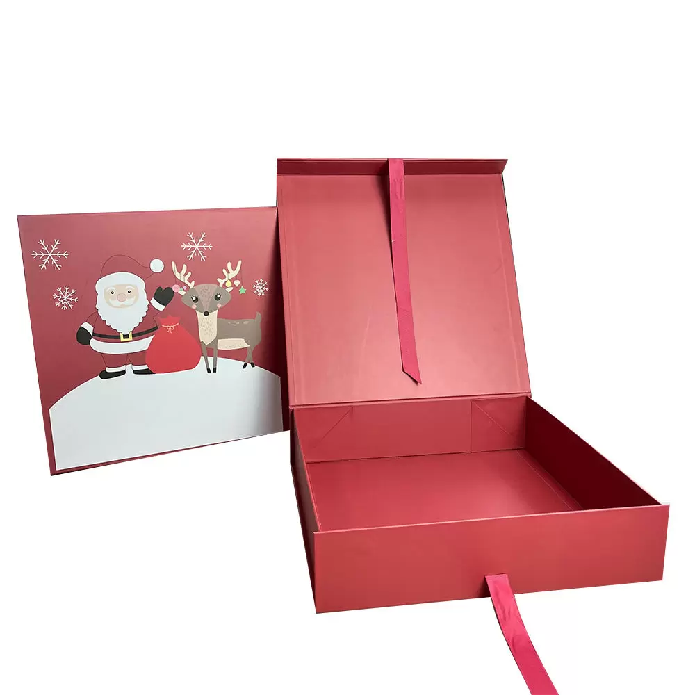 Caixa de presente magnética de Natal