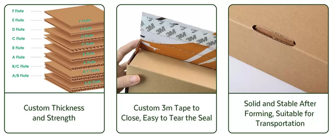 Caixas de papelão ondulado de parede dupla