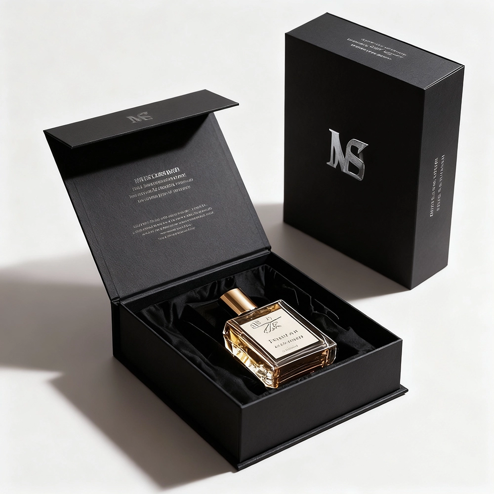 Design criativo de caixa de perfume