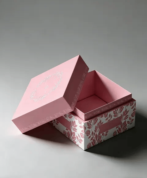 Caixa com tampa e base